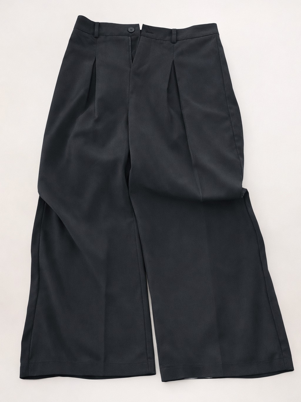 Wide Leg Grey Trousers